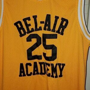 BEL-AIR ACADEMY CARLTON BANKS #25 jersey ADULT MEDIUM stitched preowned